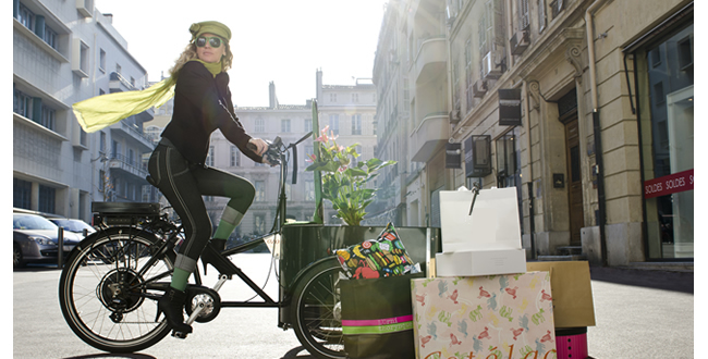 Le père noël est à vélo